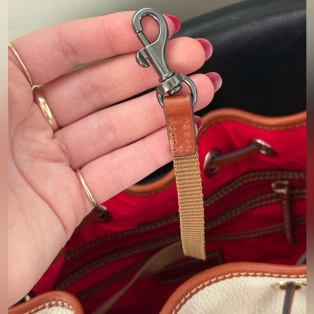 Dooney & Bourke Pebble Grain Drawstring Bucket Bag / Purse - Picture 13 of 14
